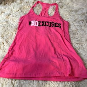 #NOEXCUSES athletic tank top